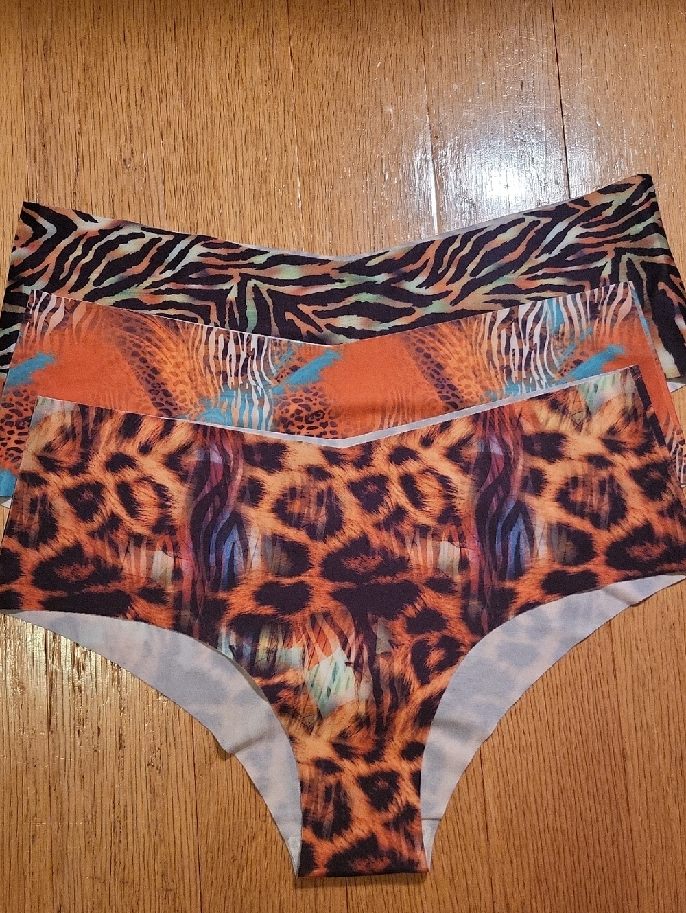 Source Unknown Multicolor Animal Print Seamless Panties - Orange/Brown/Black
